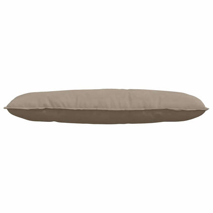 Ryggkudde Taupe 120 x 50 cm Mikrofiber Tyg