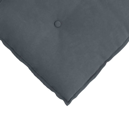 Ryggkudde Mörkgrå 140 x 50 cm Kordread tyg