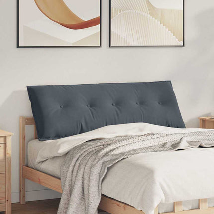 Ryggkudde Mörkgrå 140 x 50 cm Kordread tyg