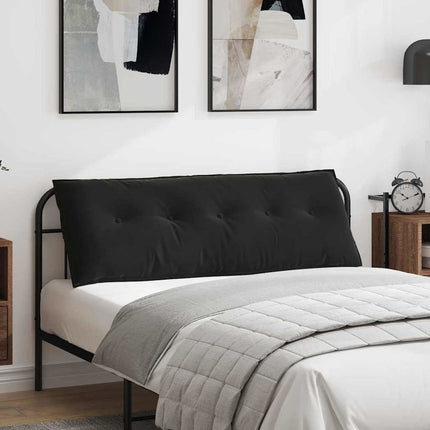 Ryggkudde Svart 140 x 50 cm Kordread tyg
