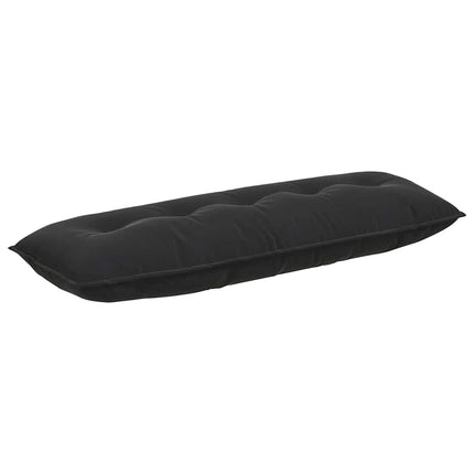 Ryggkudde Svart 140 x 50 cm Kordread tyg