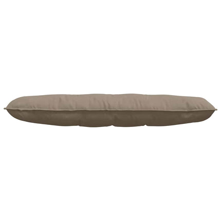 Ryggkudde Taupe 140 x 50 cm Mikrofiber Tyg
