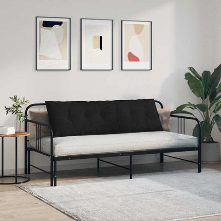 Ryggkudde Svart 160 x 19 x 50 cm tyg