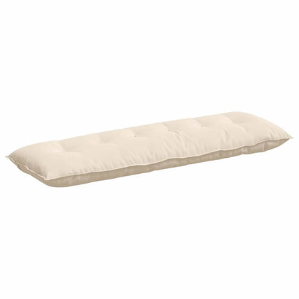 Ryggkudde Beige 160 x 50 cm Mikrofiber Tyg
