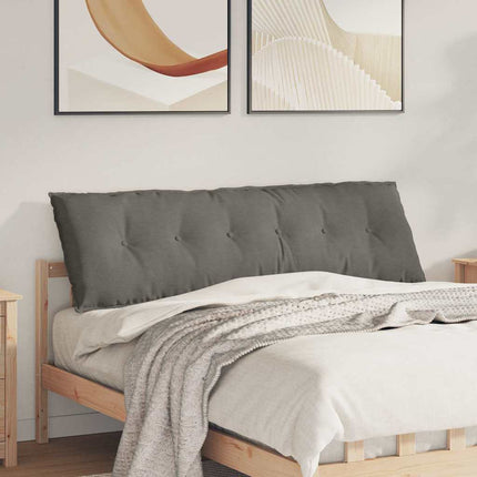 Ryggkudde Ljusgrå 160 x 50 cm Kordread tyg