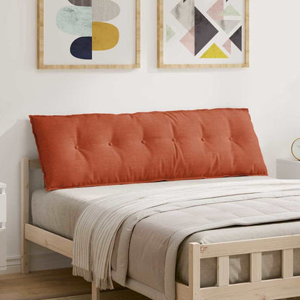 Ryggkudde Röd orange 160 x 50 cm Kordread tyg