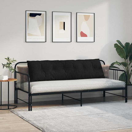 Ryggkudde Svart 180 x 19 x 50 cm tyg