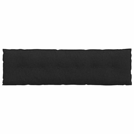 Ryggkudde Svart 180 x 19 x 50 cm tyg