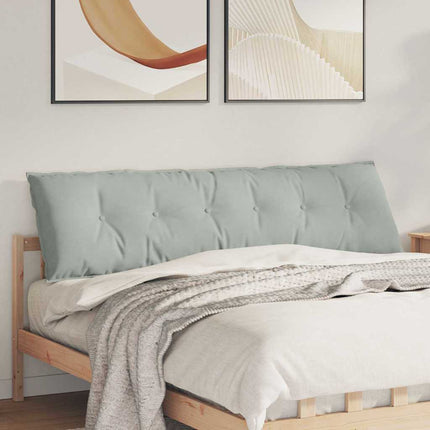 Ryggkudde Ljusgrå 180 x 50 cm Kordread tyg