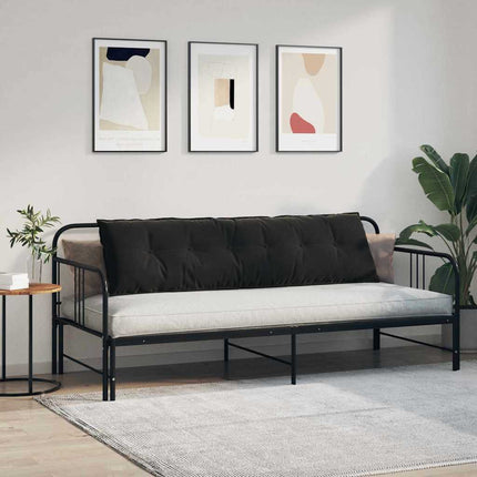 Ryggkudde Svart 180 x 50 cm Kordread tyg