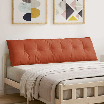 Ryggkudde Röd orange 180 x 50 cm Kordread tyg