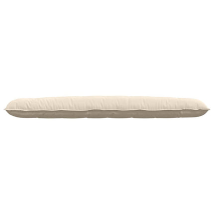 Ryggkudde Beige 200 x 50 cm Mikrofiber Tyg