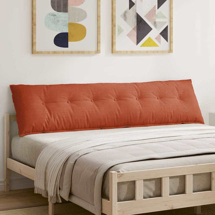 Ryggkudde Röd orange 200 x 50 cm Kordread tyg