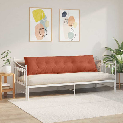 Ryggkudde Röd orange 200 x 50 cm Kordread tyg