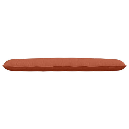 Ryggkudde Röd orange 200 x 50 cm Kordread tyg