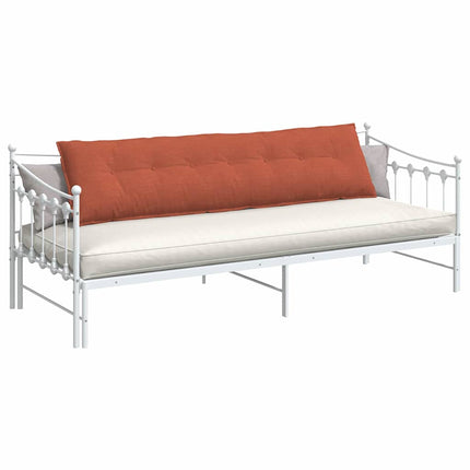 Ryggkudde Röd orange 200 x 50 cm Kordread tyg