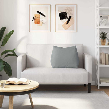 Ryggkudde Ljusgrå 60 x 20 x 50 cm tyg