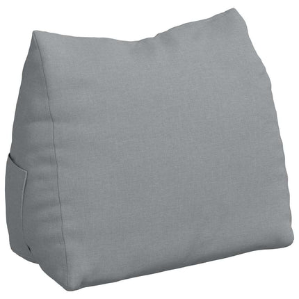 Ryggkudde Ljusgrå 60 x 20 x 50 cm tyg