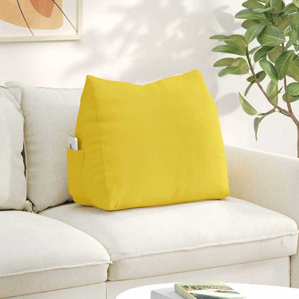 Ryggkudde Ljusgul 60 x 20 x 50 cm tyg