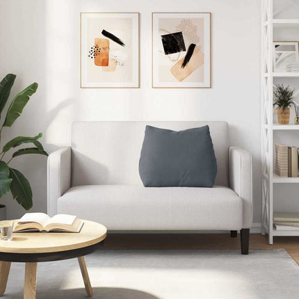 Ryggkudde Mörkgrå 60 x 20 x 50 cm Kordread tyg