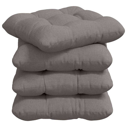 Sittkuddar 4 pcs Taupe 40 x 40 x 12 cm tyg