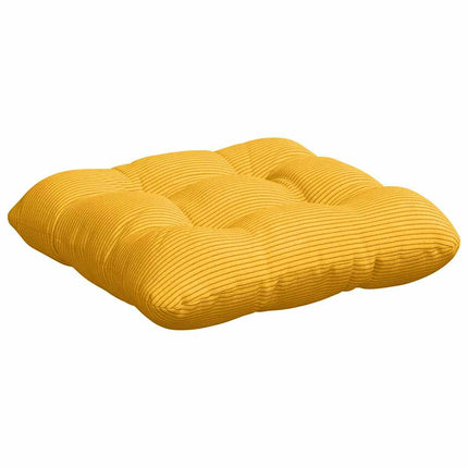 Sittkuddar 4 pcs Ljusgul 40 x 40 cm Kordread tyg