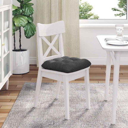 Sittkuddar 4 pcs Mörkgrå 45 x 45 cm Kordread tyg