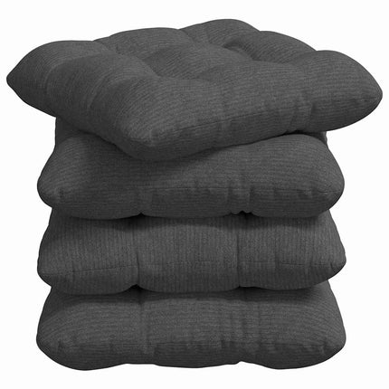 Sittkuddar 4 pcs Mörkgrå 45 x 45 cm Kordread tyg