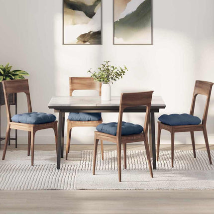 Sittkuddar 4 pcs Blå 45 x 45 cm Kordread tyg