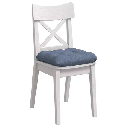 Sittkuddar 4 pcs Blå 45 x 45 cm Kordread tyg