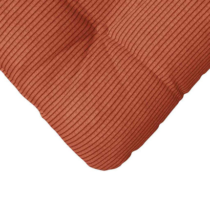 Sittkuddar 4 pcs Röd orange 45 x 45 cm Kordread tyg