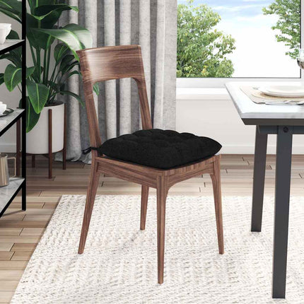 Sittkuddar 4 pcs Svart 40 x 40 x 6 cm tyg