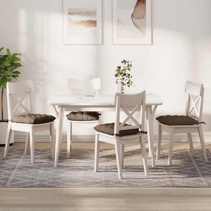 Sittkuddar 4 pcs Brun 40 x 40 x 6 cm tyg