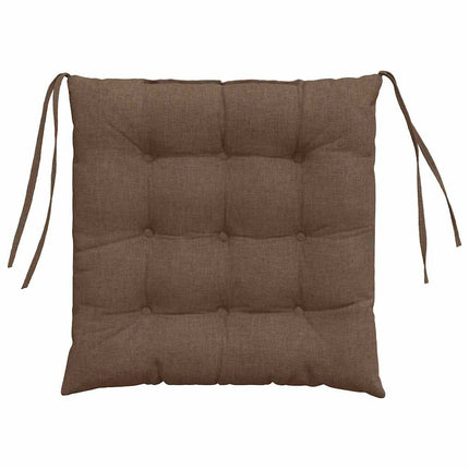 Sittkuddar 4 pcs Brun 40 x 40 x 6 cm tyg