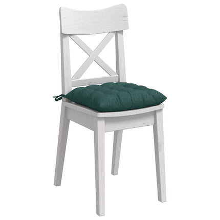 Sittkuddar 4 pcs Mörkgrön 40 x 40 x 6 cm tyg