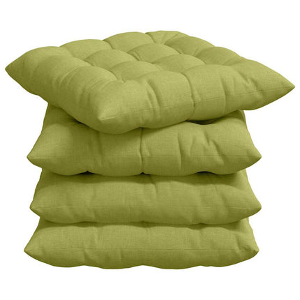 Sittkuddar 4 pcs Ljusgrön 40 x 40 x 6 cm tyg