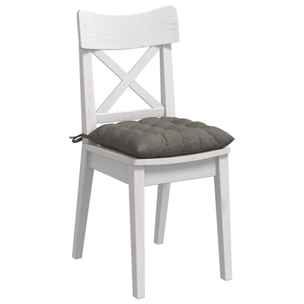 Sittkuddar 4 st Kordread tyg Ljusgrå 40 x 40 x 6 cm