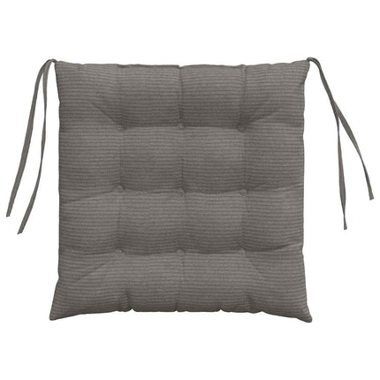 Sittkuddar 4 pcs Ljusgrå 40 x 40 x 6 cm Kordread tyg
