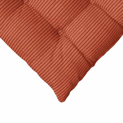 Sittkuddar 4 pcs Röd orange 40 x 40 x 6 cm Kordread tyg