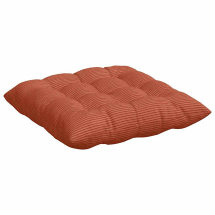 Sittkuddar 4 pcs Röd orange 40 x 40 x 6 cm Kordread tyg