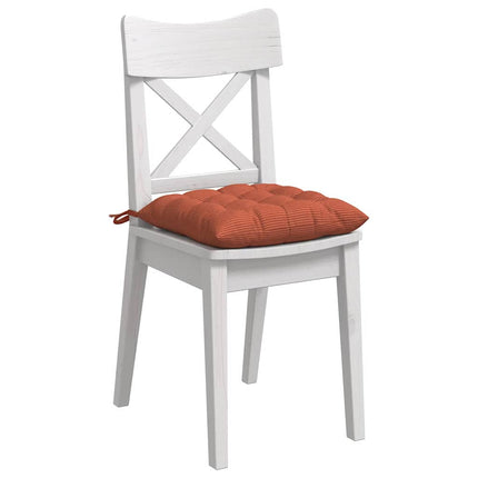 Sittkuddar 4 pcs Röd orange 40 x 40 x 6 cm Kordread tyg
