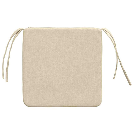 Sittkuddar 4 pcs Kräm 40 x 40 x 3 cm tyg