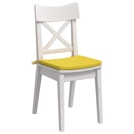 Sittkuddar 4 st tyg Ljusgul 40 x 40 x 3 cm