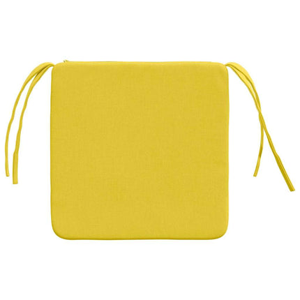 Sittkuddar 4 pcs Ljusgul 40 x 40 x 3 cm tyg