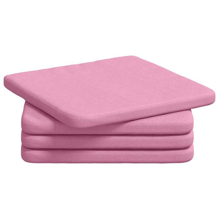 Sittkuddar 4 pcs Rosa 40 x 40 x 3 cm tyg