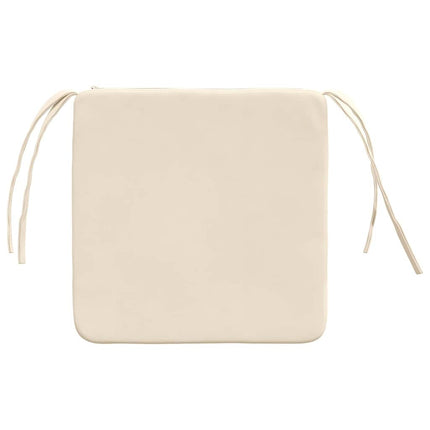 Sittkuddar 4 pcs Beige 40 x 40 x 3 cm Mikrofiber Tyg