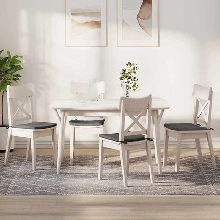 Sittkuddar 4 pcs Ljusgrå 40 x 40 x 3 cm Kordread tyg