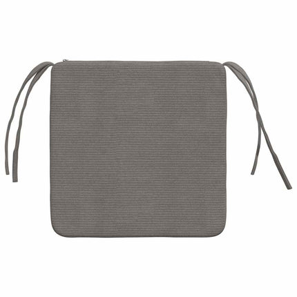 Sittkuddar 4 pcs Ljusgrå 40 x 40 x 3 cm Kordread tyg