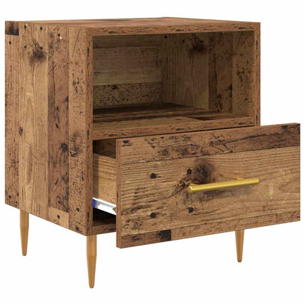 Sängbord 2 pcs Gammalt trä 40 x 35 x 47,5 cm Konstruerat trä