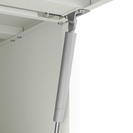 Vägghylla för garage Vit 90 x 40 x 53 cm Pulverlackerad stål